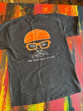 Hanes Black Graphic "Rave in the Cave" Short Sleeve Tee